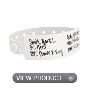 Vinyl Adult/Pediatric Write-On Wristbands